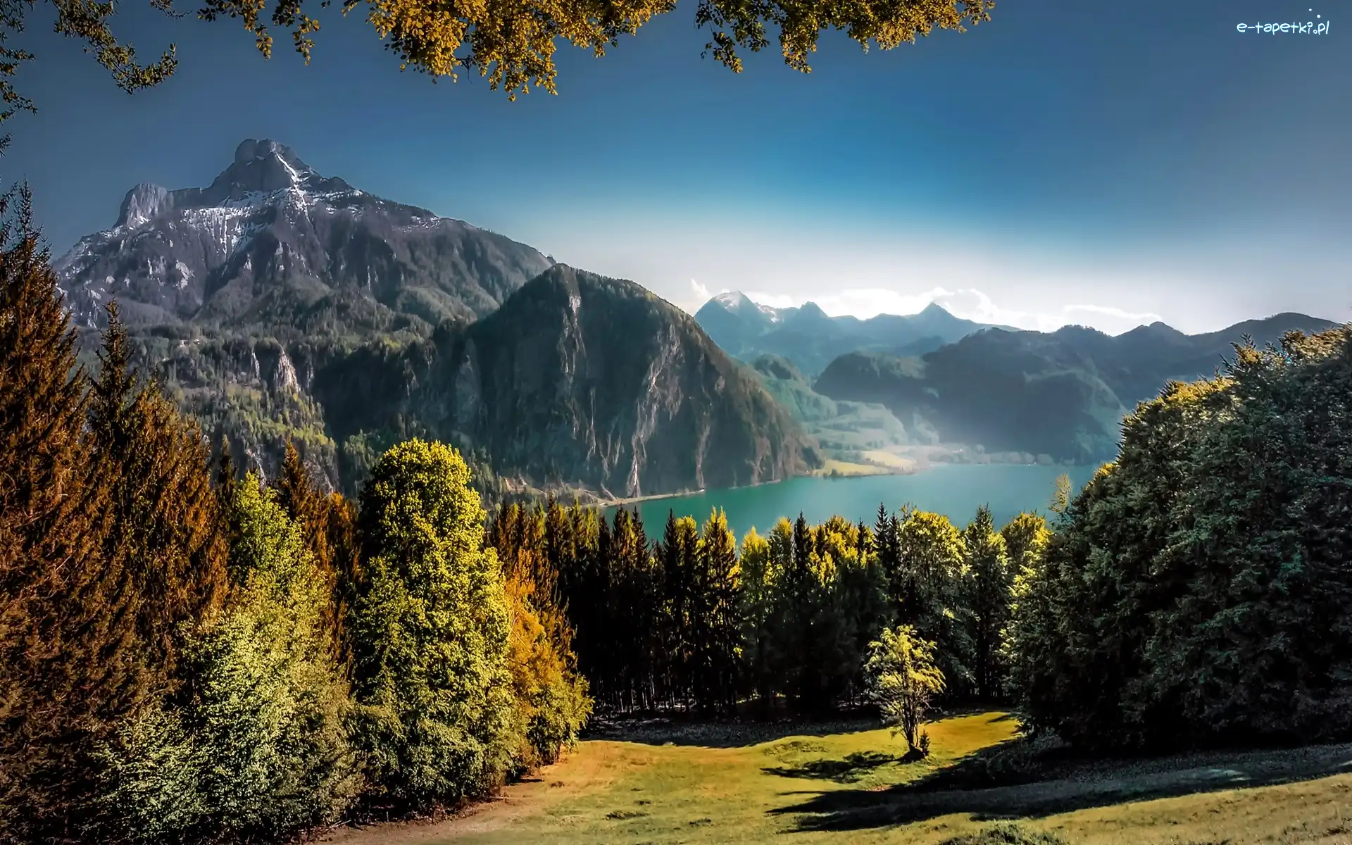 Góry, Lasy, Jezioro, Austria