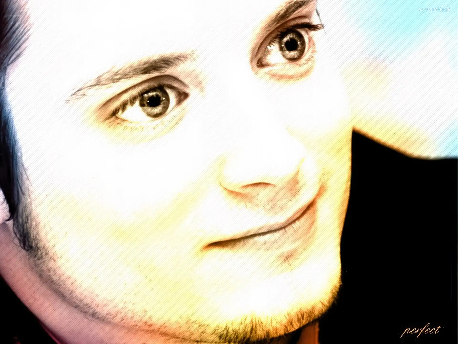 usta, oczy, Elijah Wood