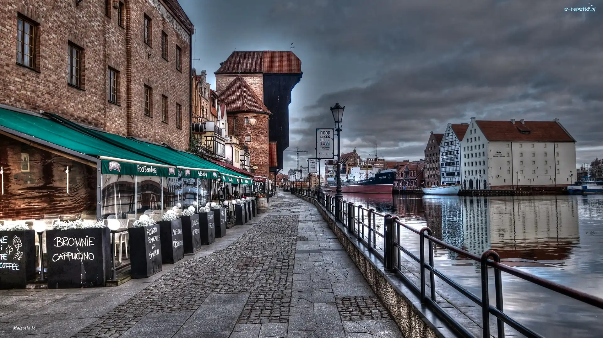 Gdańsk, Żuraw, Nabrzeże, HDR, Zabytek
