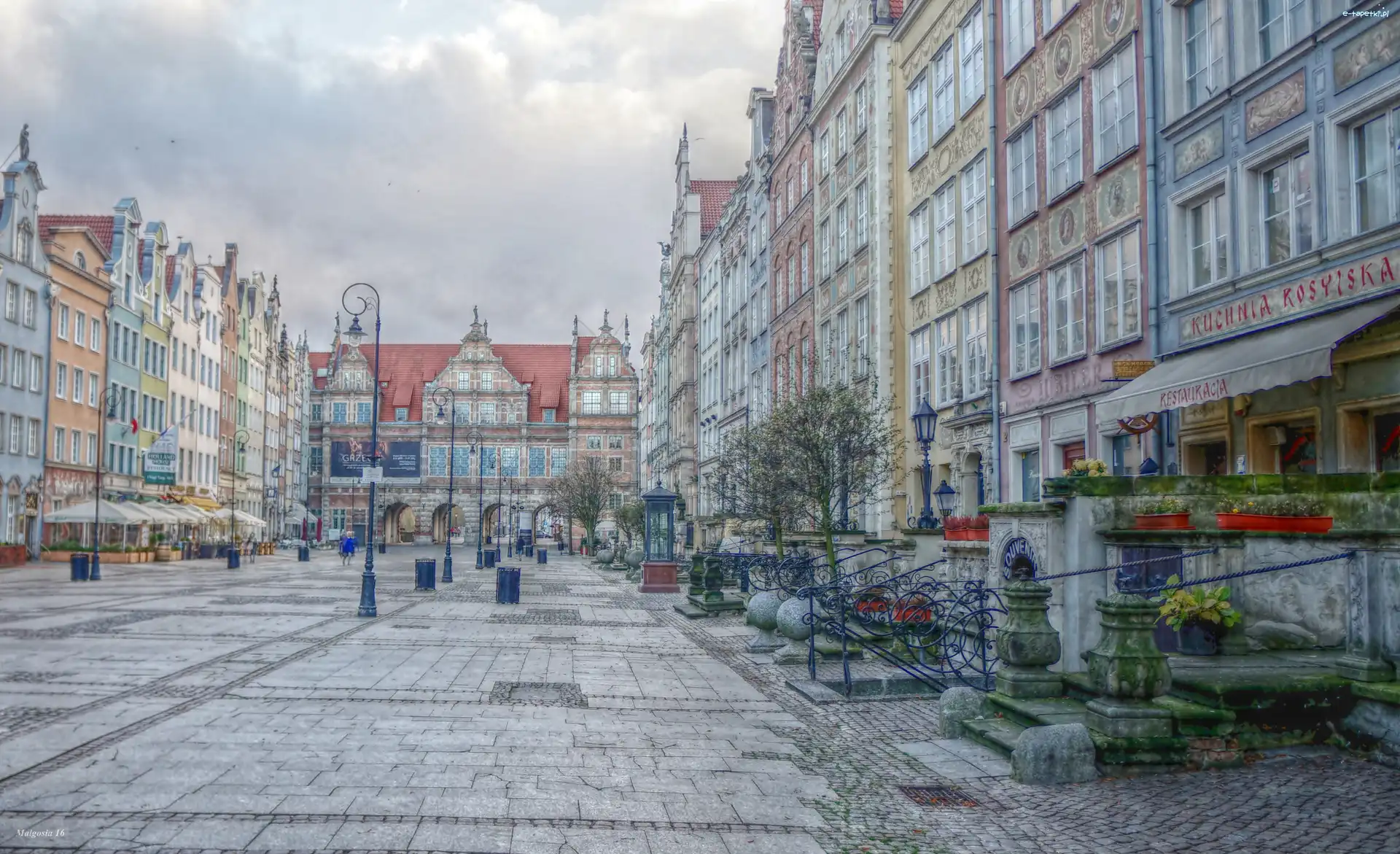 Kamienice, plac, Zabytkowe, HDR, Stare Miasto, Gdańsk