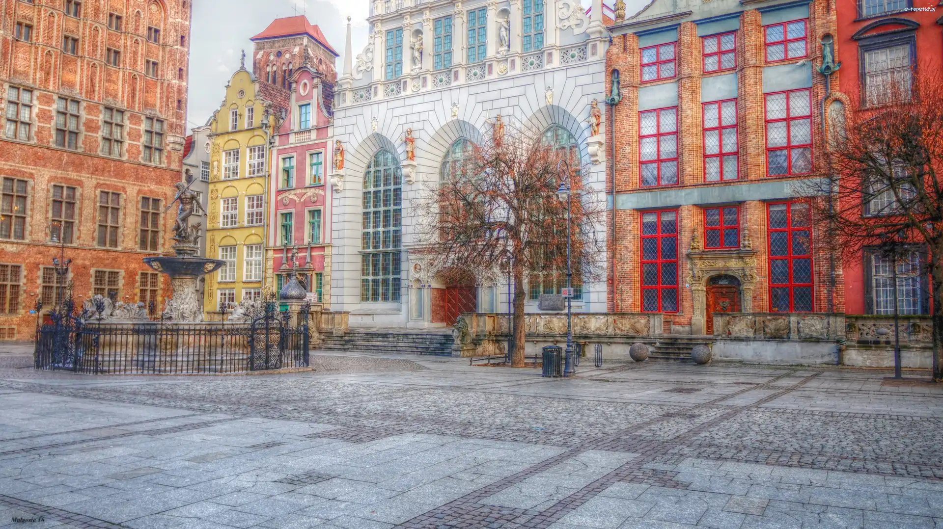 Gdańsk, Dwór Artusa, Stare Miasto, Kamienice, Zabytki