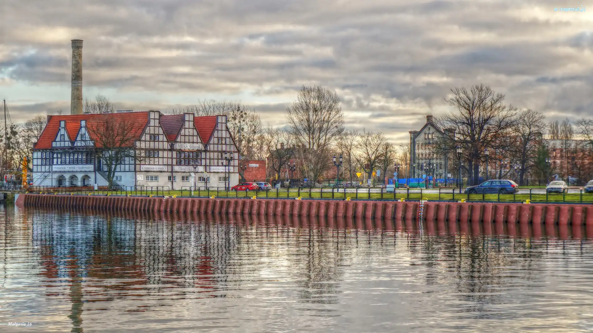 Gdańsk, Rzeka, Motława, HDR, Budynki