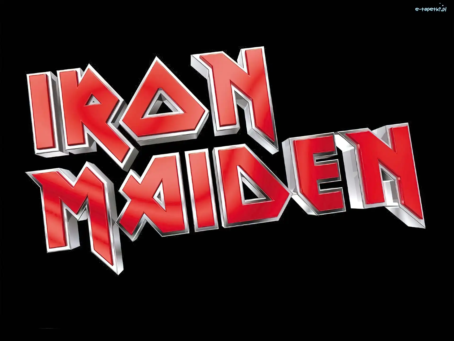 nazwa, napis, Iron Maiden