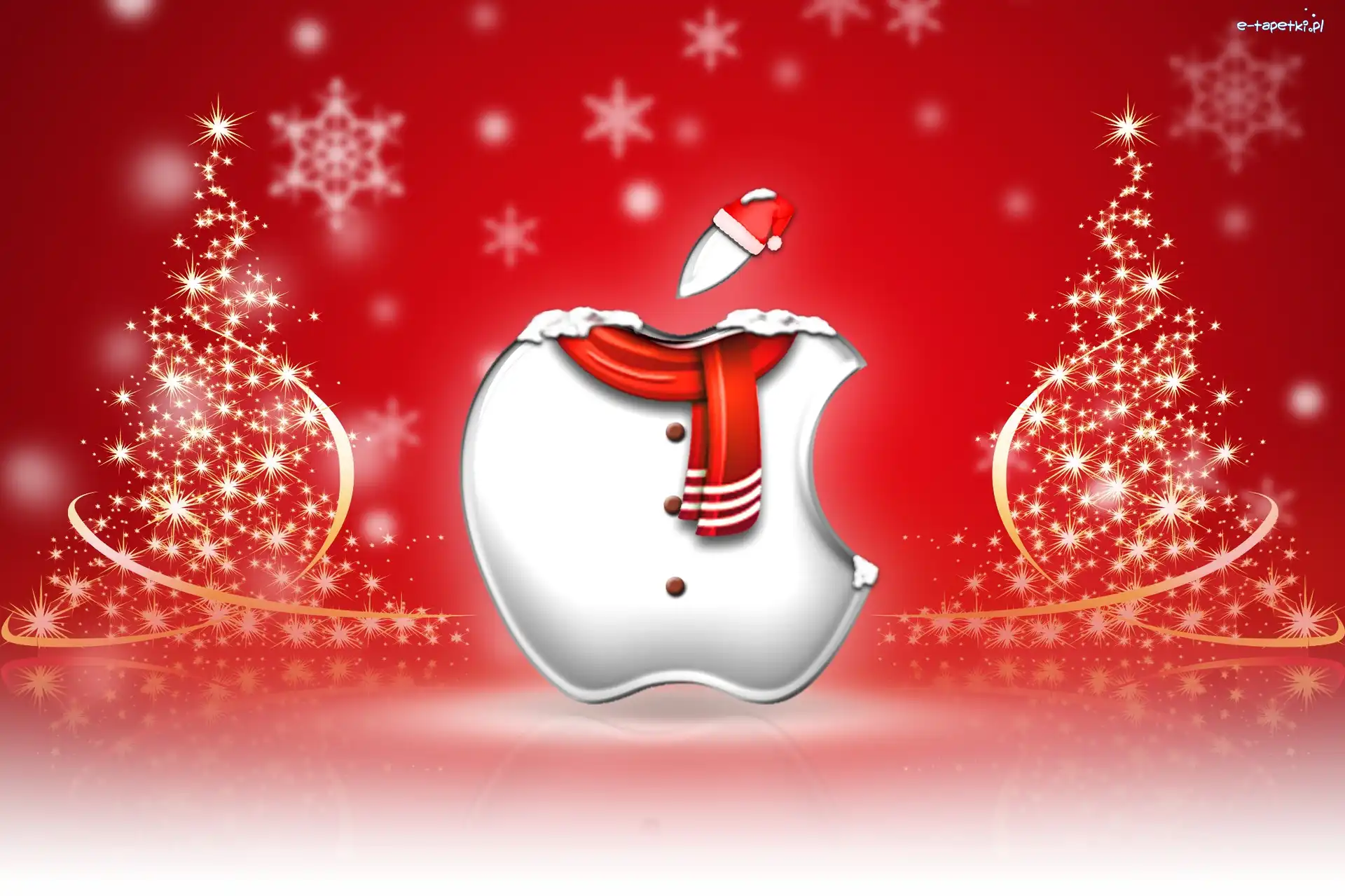 Apple, Świąteczne, Choinki