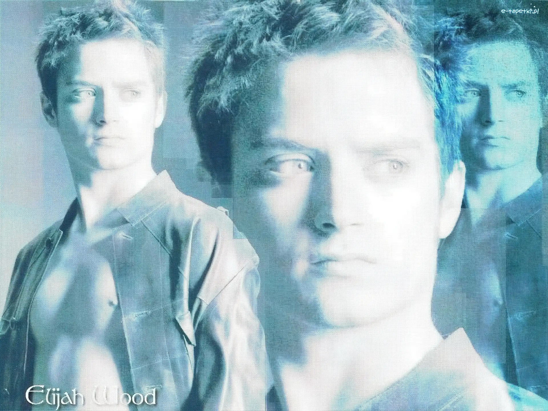 rozpięta koszula, twarz, Elijah Wood