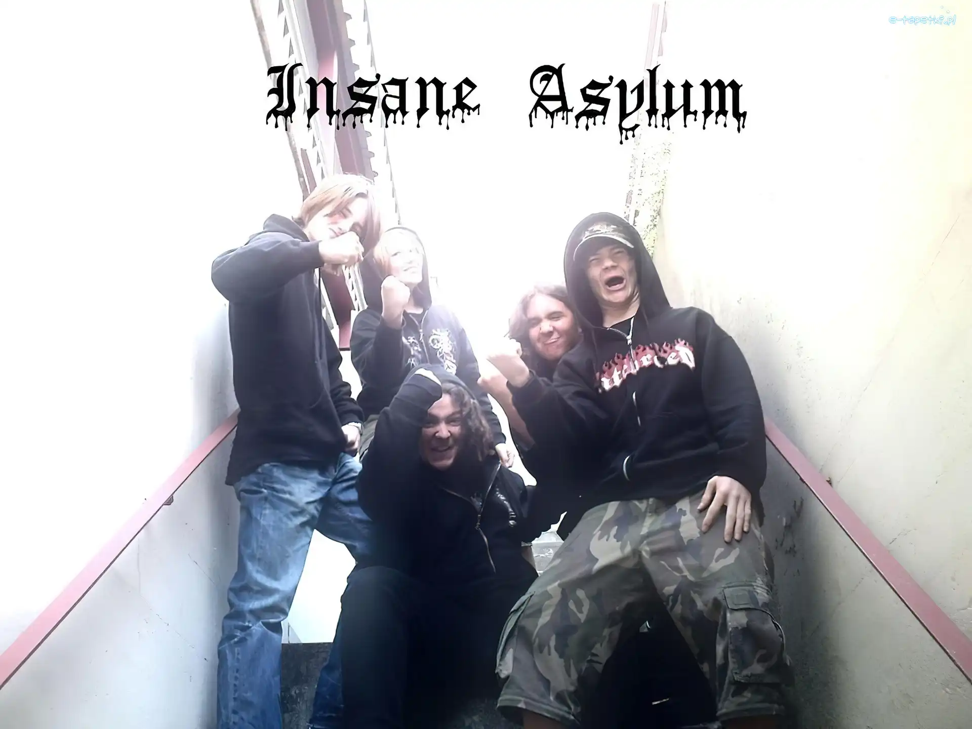 spodnie moro, czepeczka, zespół cały, Insane Asylum