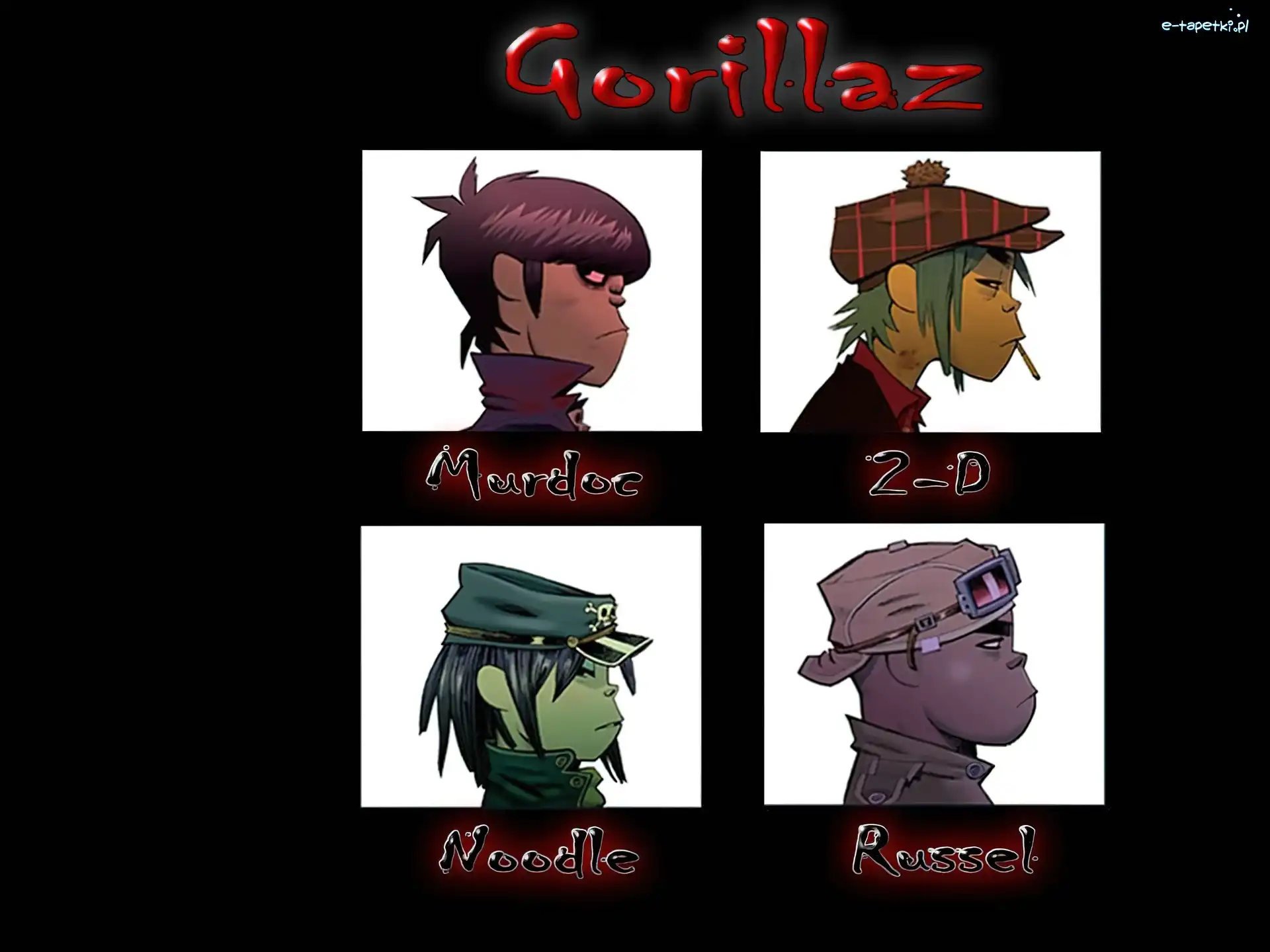 Russet , zespół, imiona , Gorillaz
