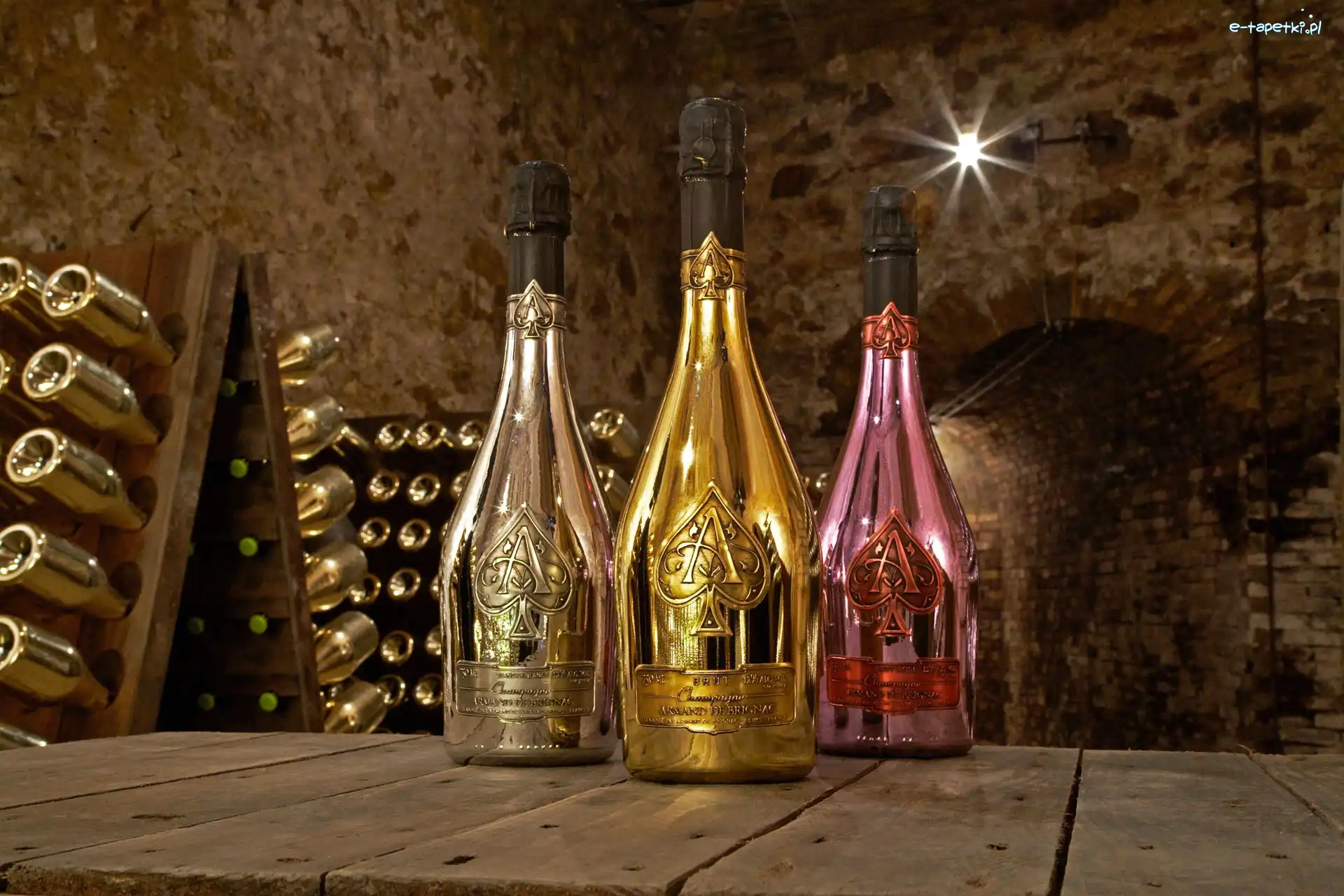 Piwnica, Butelki, Wina, Armand De Brignac, Szampan