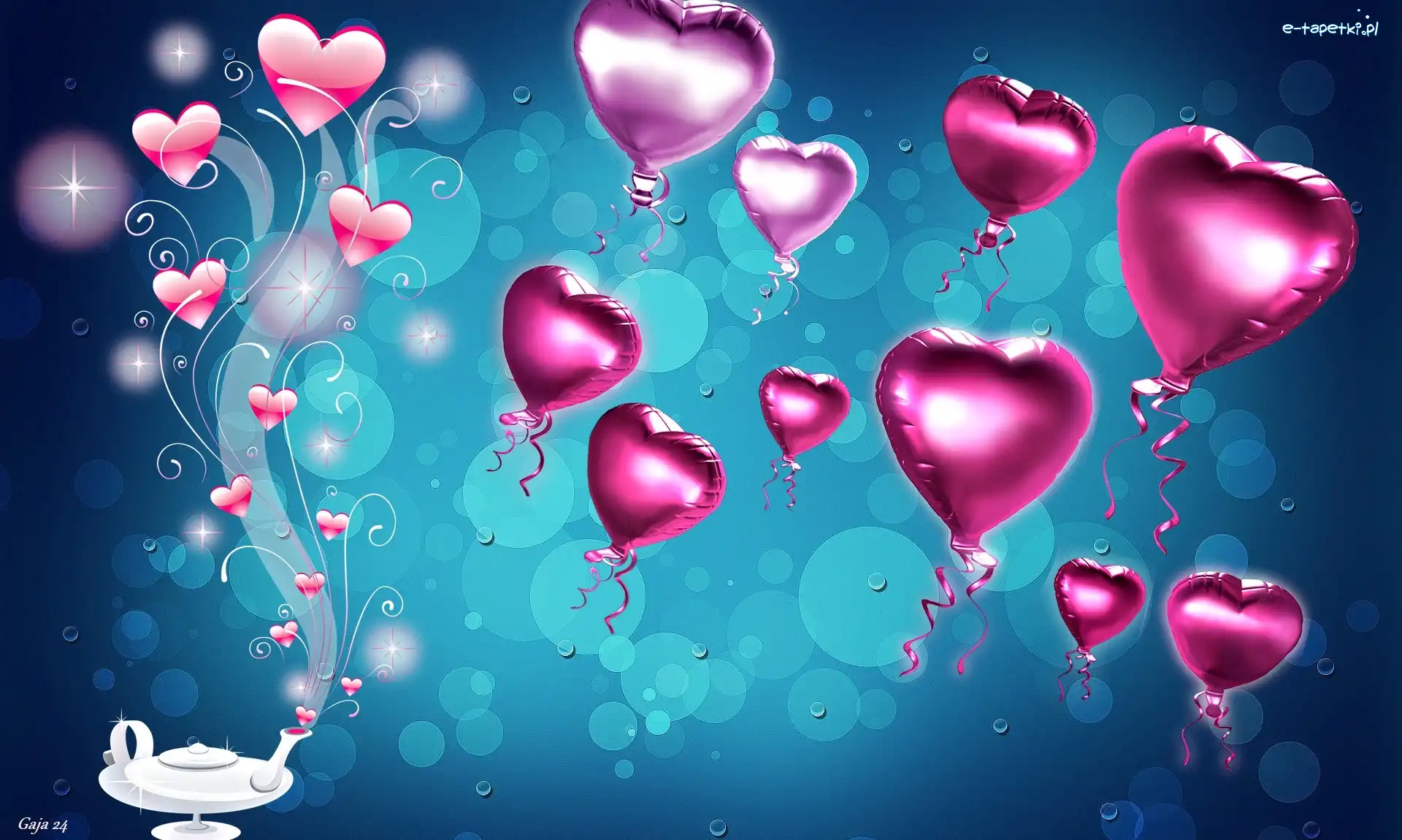 Serca, Balony, Walentynki
