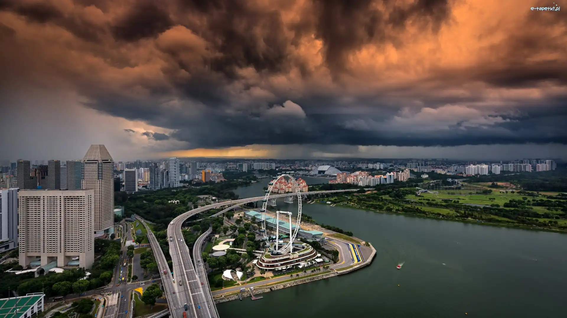 Most, Rzeka, Azja, Singapur
