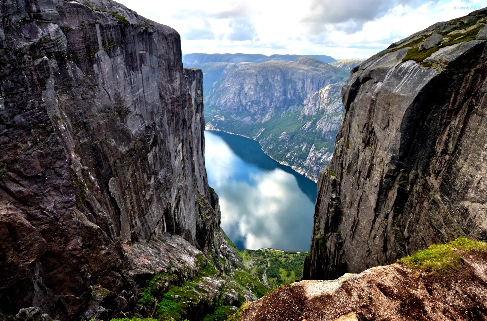 Fiord Lysefjord, Góry, Kjerag, Norwegia