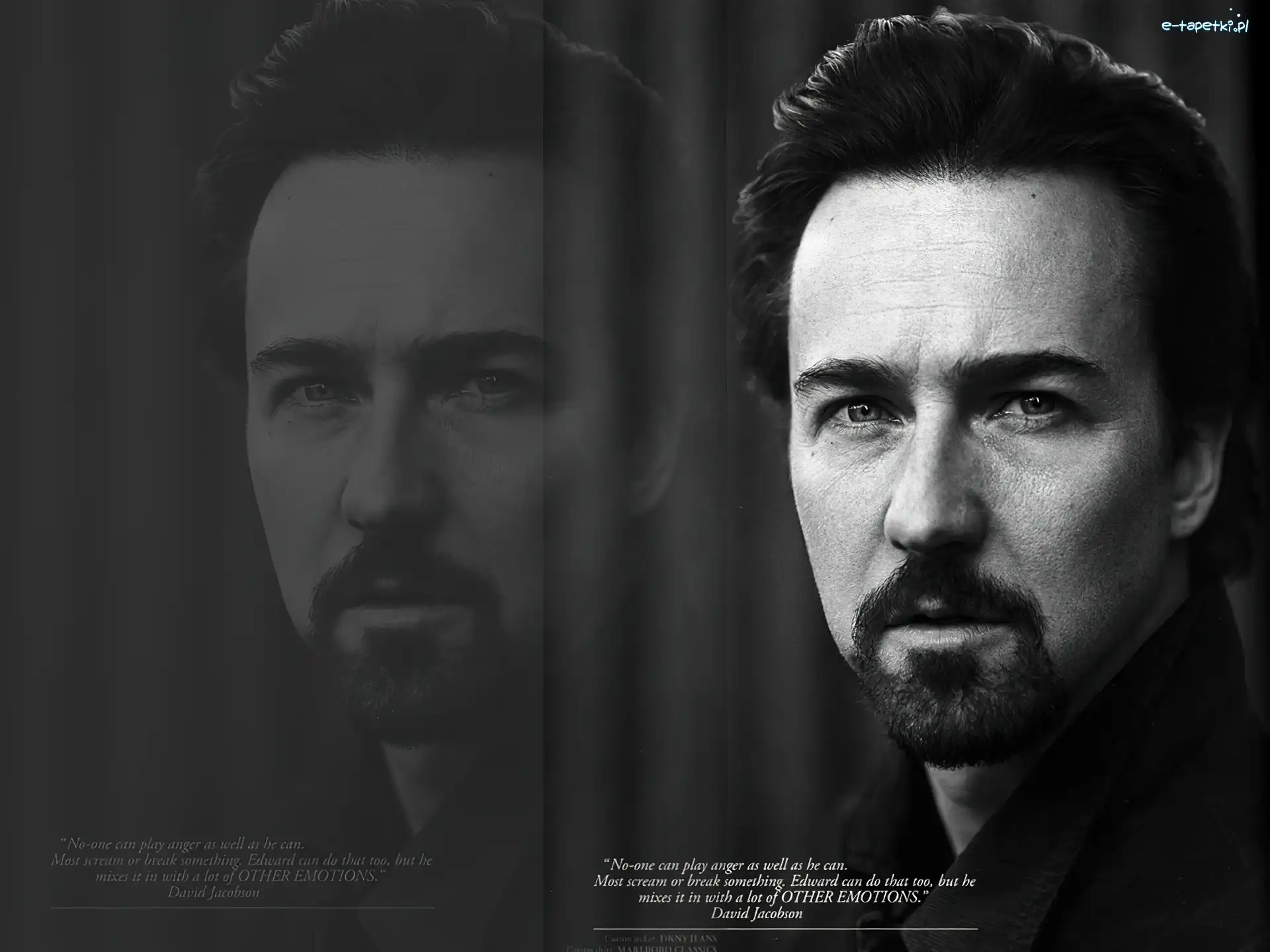 broda, wąsy, Edward Norton