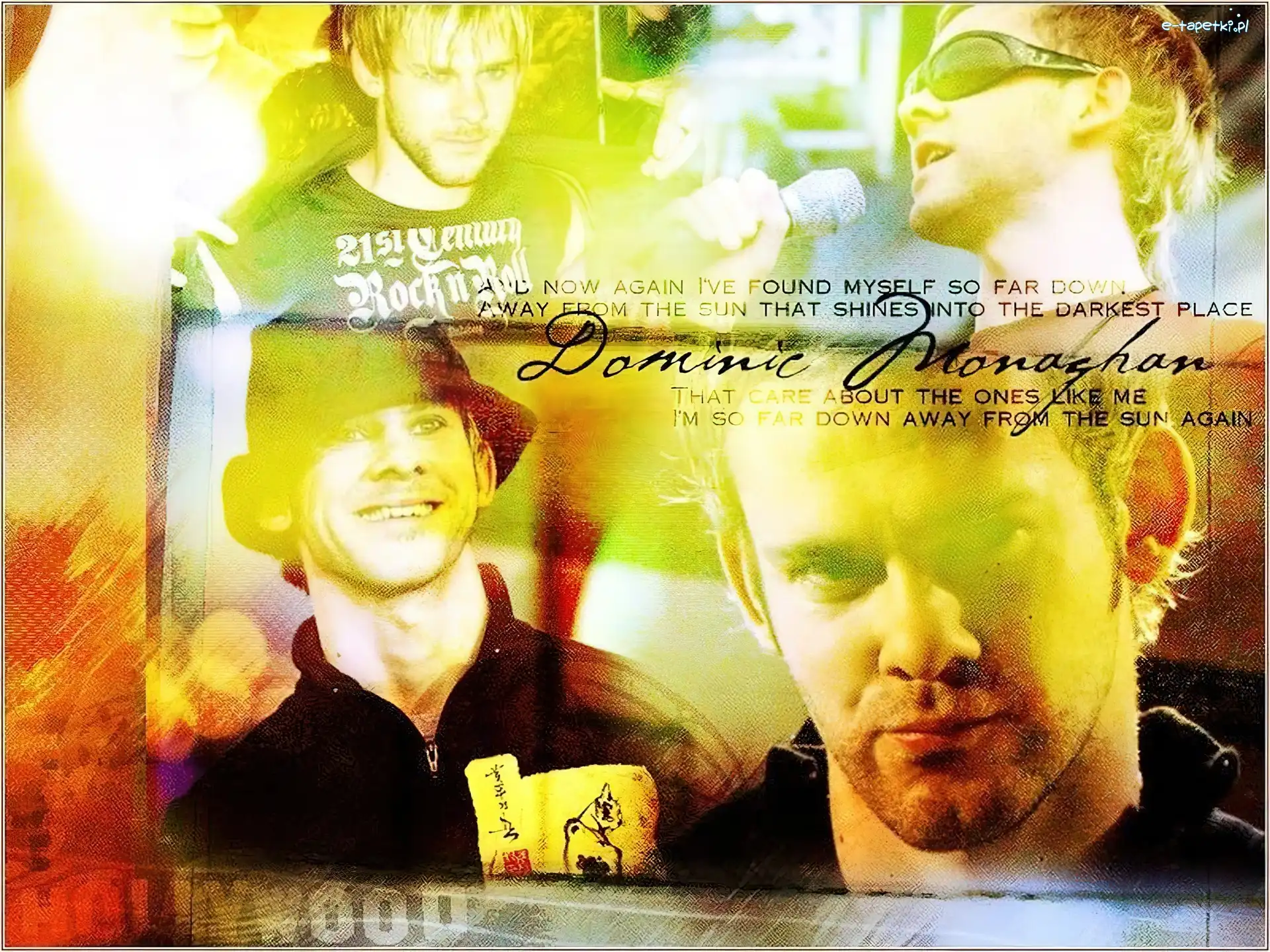 mikrofon, okulary, Dominic Monaghan
