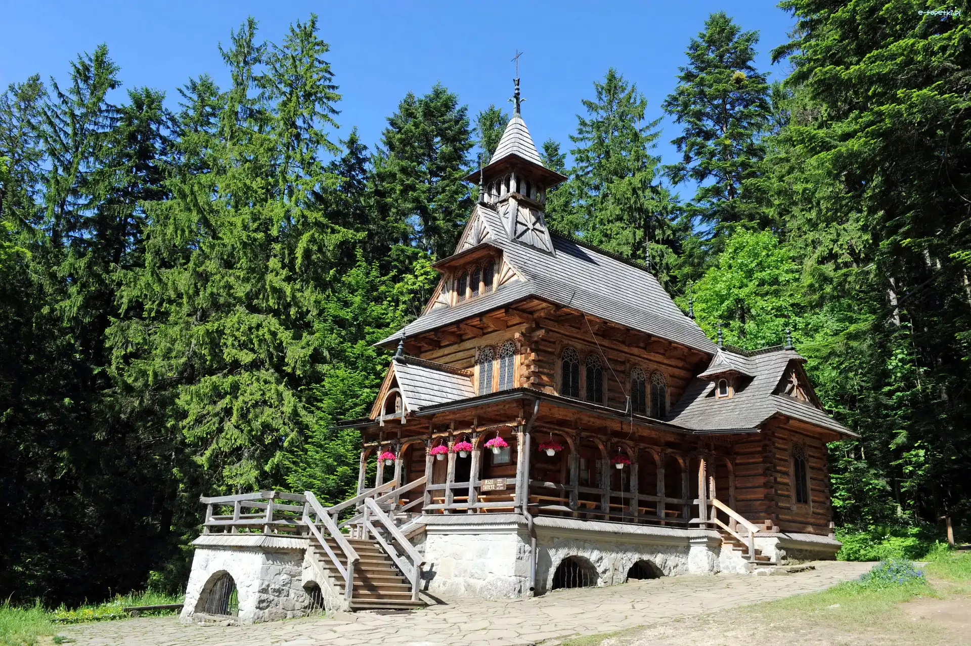 Polska, Jaszczurówka, Zakopane, Kościół Zakopane, Kaplica Najświętszego Serca Jezusa