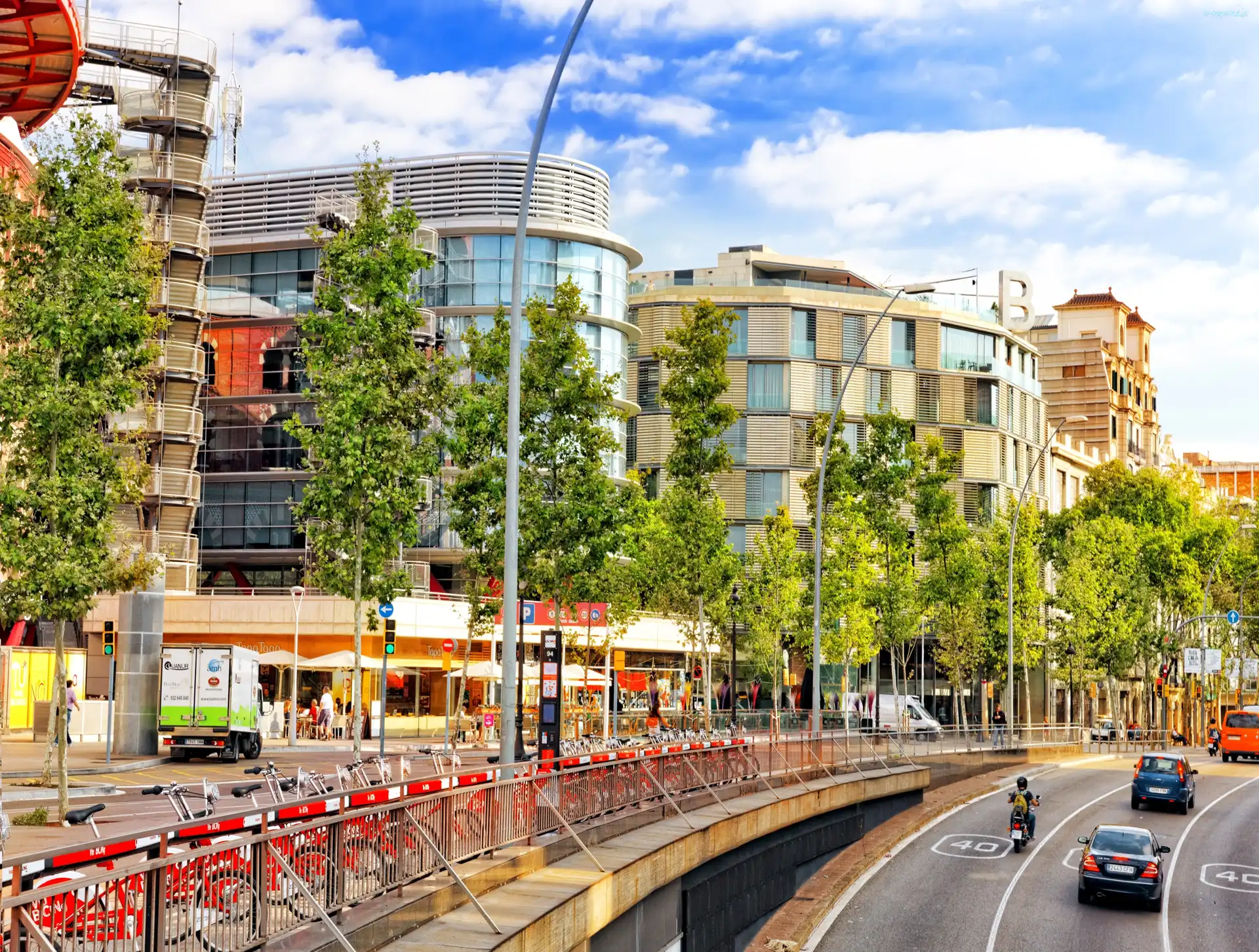 Barcelona, Droga, Hiszpania, Dom, Miasto