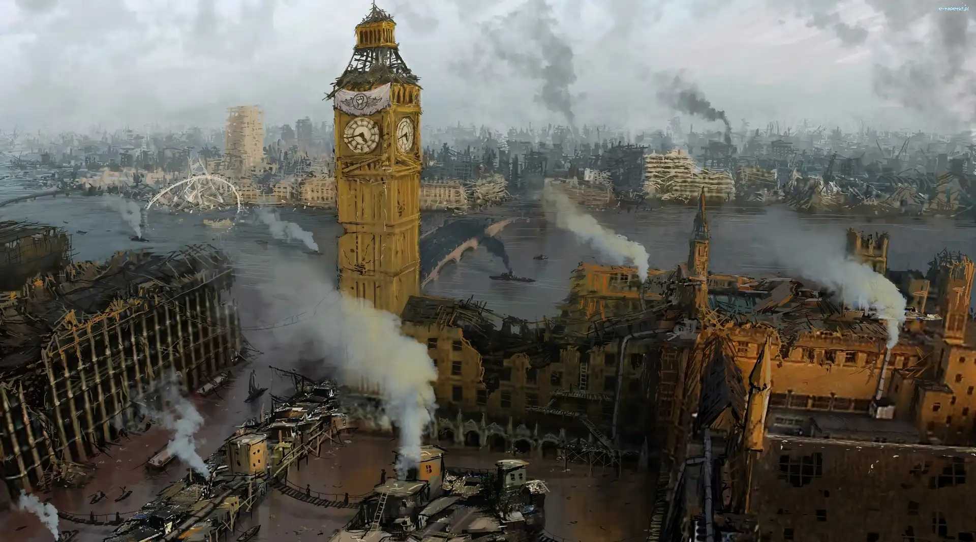 Londyn, Ruina, Apokaliptyczny, Big Ben