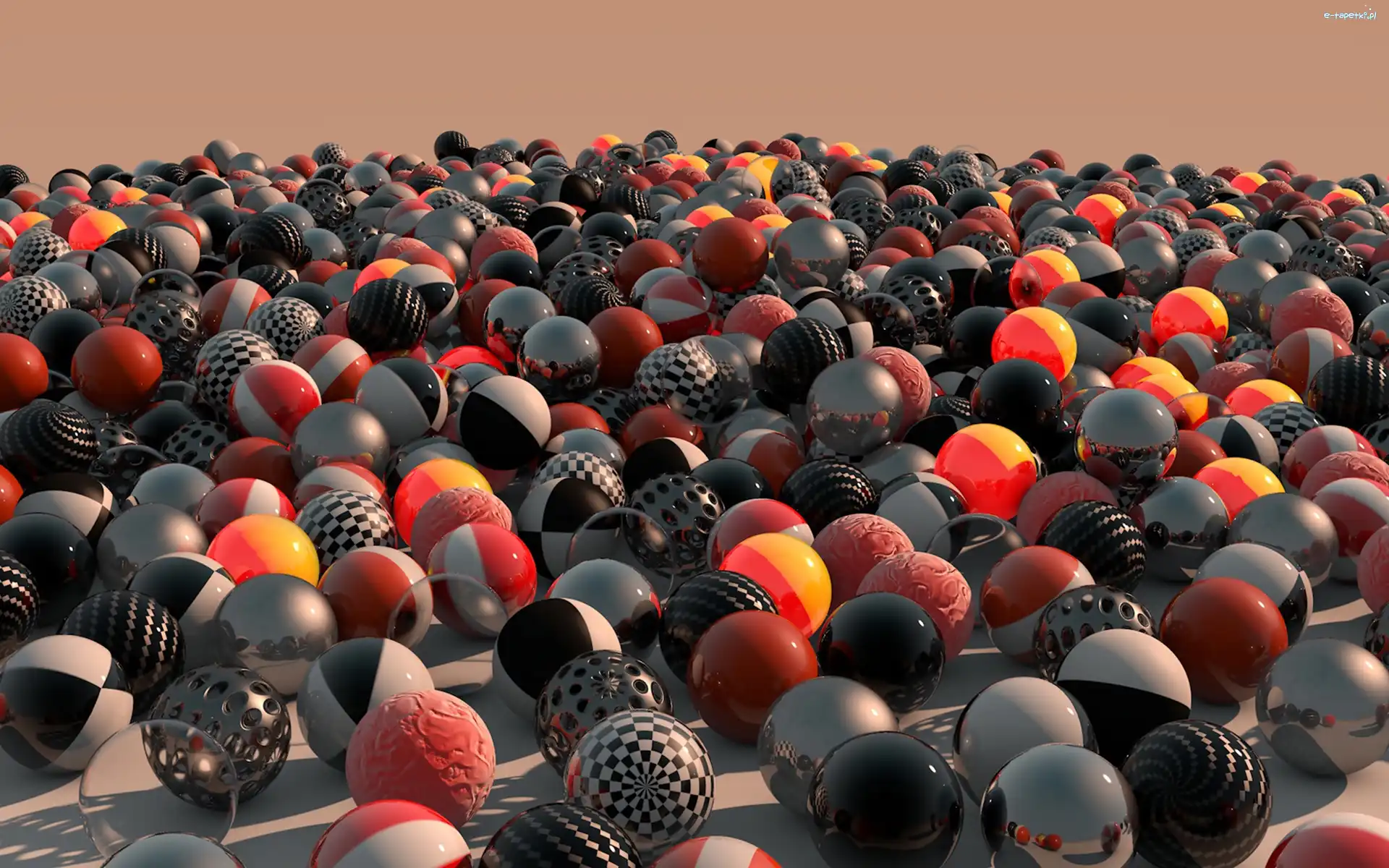 Kule, Kolorowe, Grafika 3D
