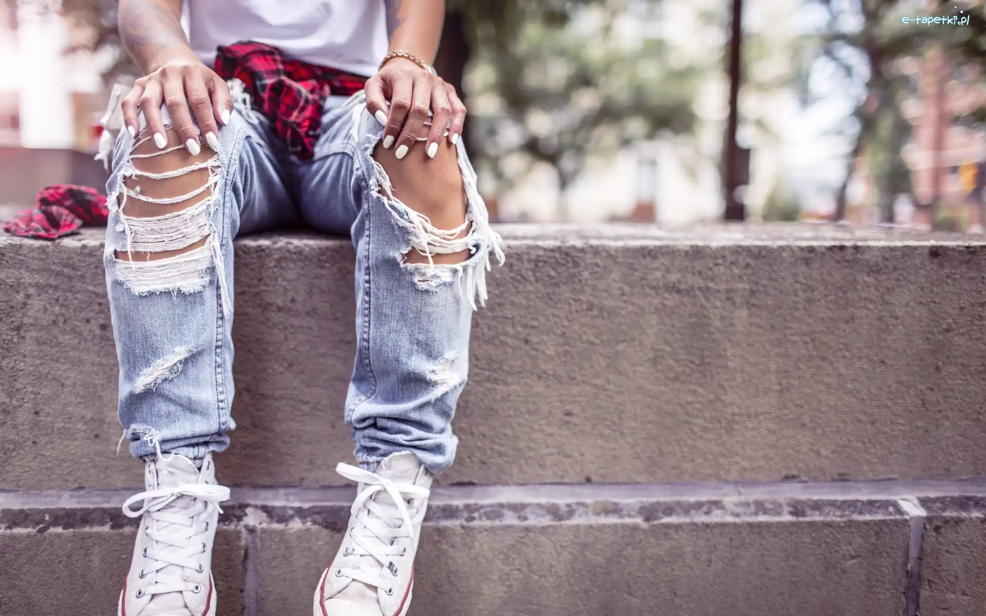 Buty, Spodnie, Dżinsy, Paznokcie, Styl, Moda