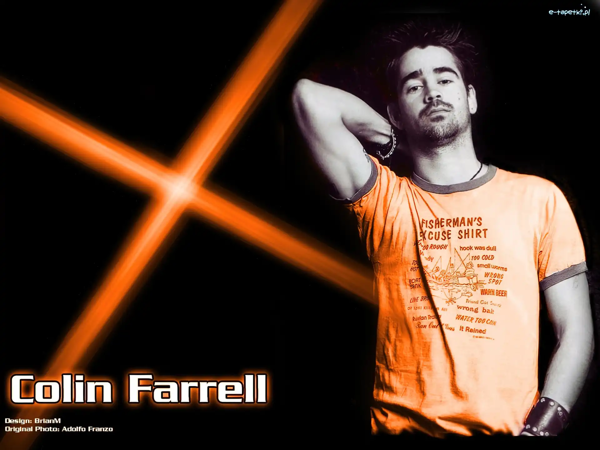 napisy, t-shirt, Colin Farrell