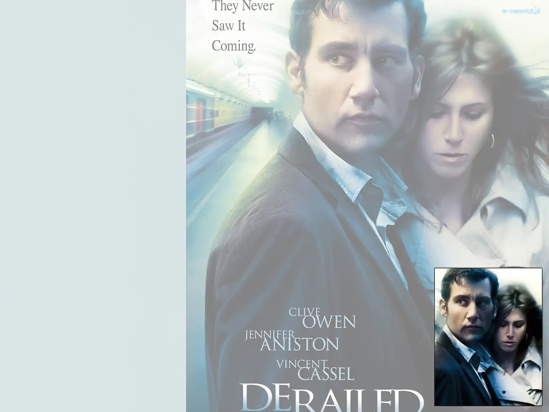 długie włosy, para, Clive Owen