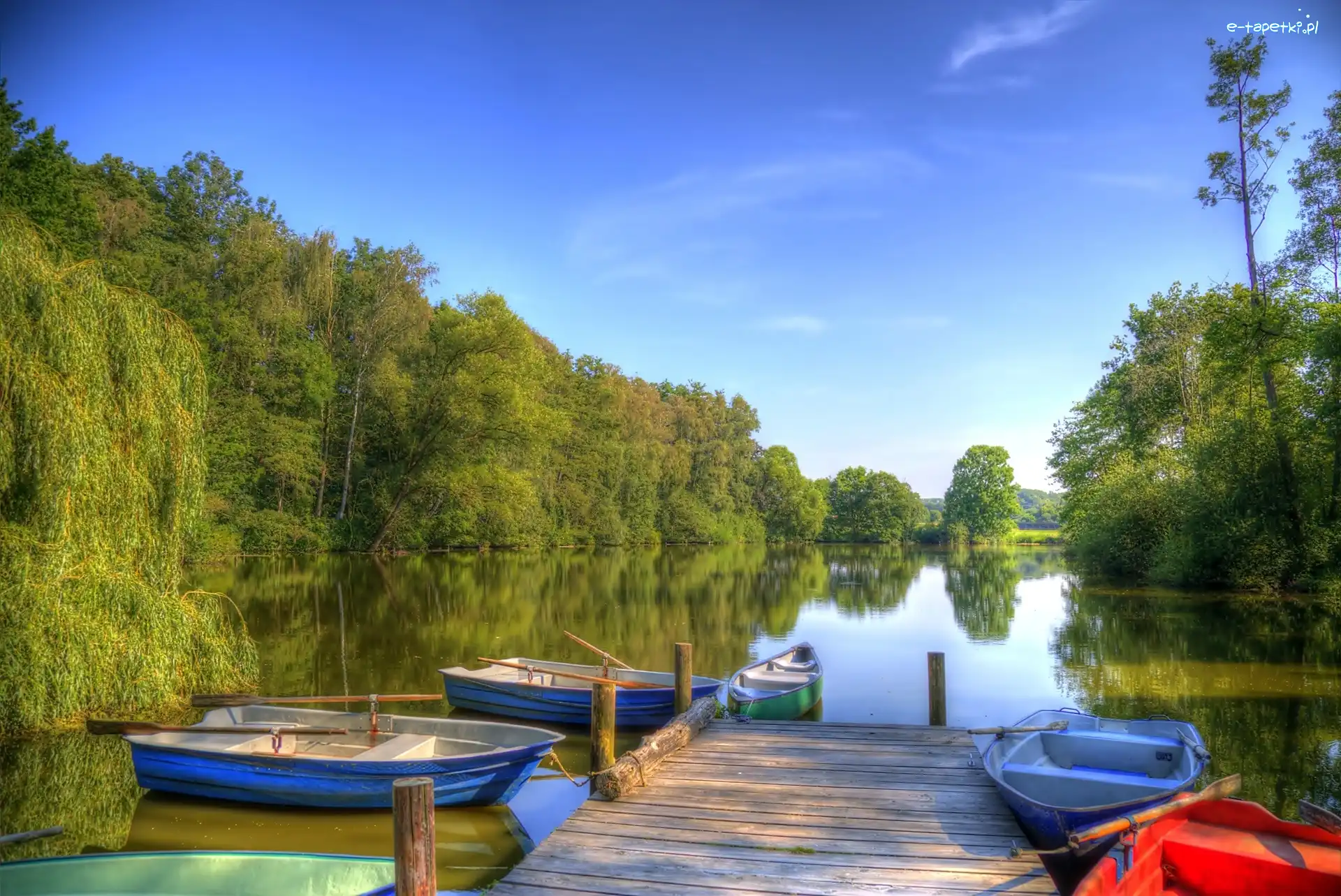 Pomost, Rzeka, Las, Łódki