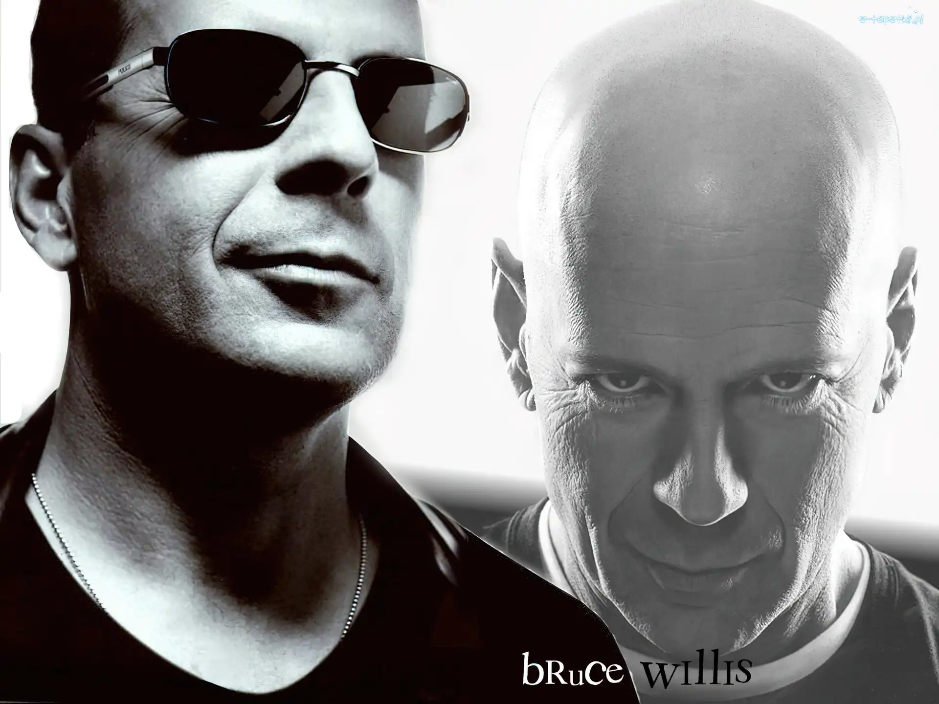 łańcuszek, głowa, Bruce Willis