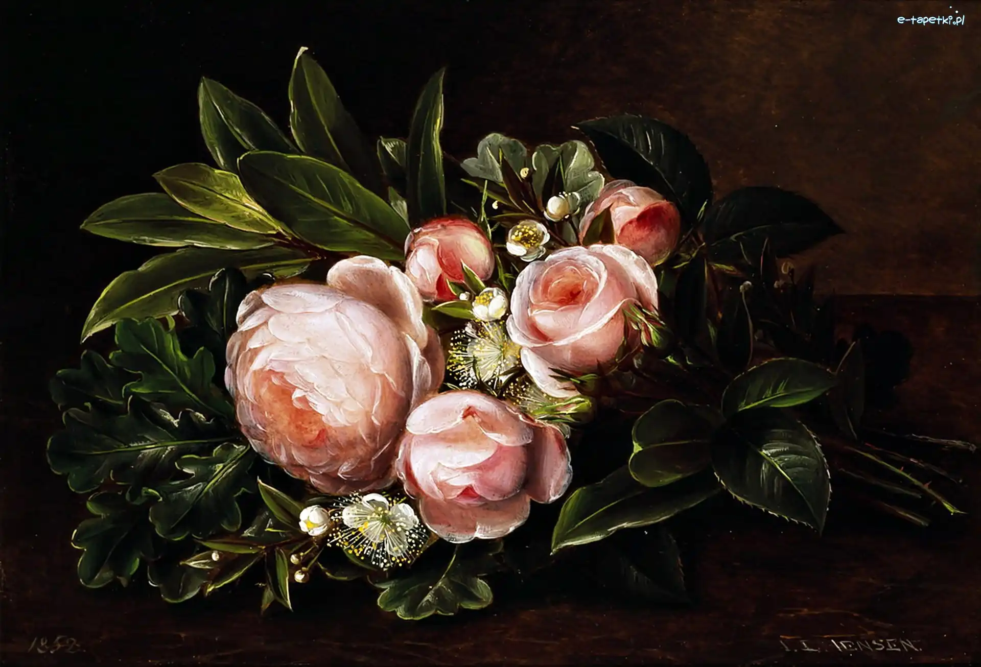 Bukiet Róż, Johan Laurentz Jensen