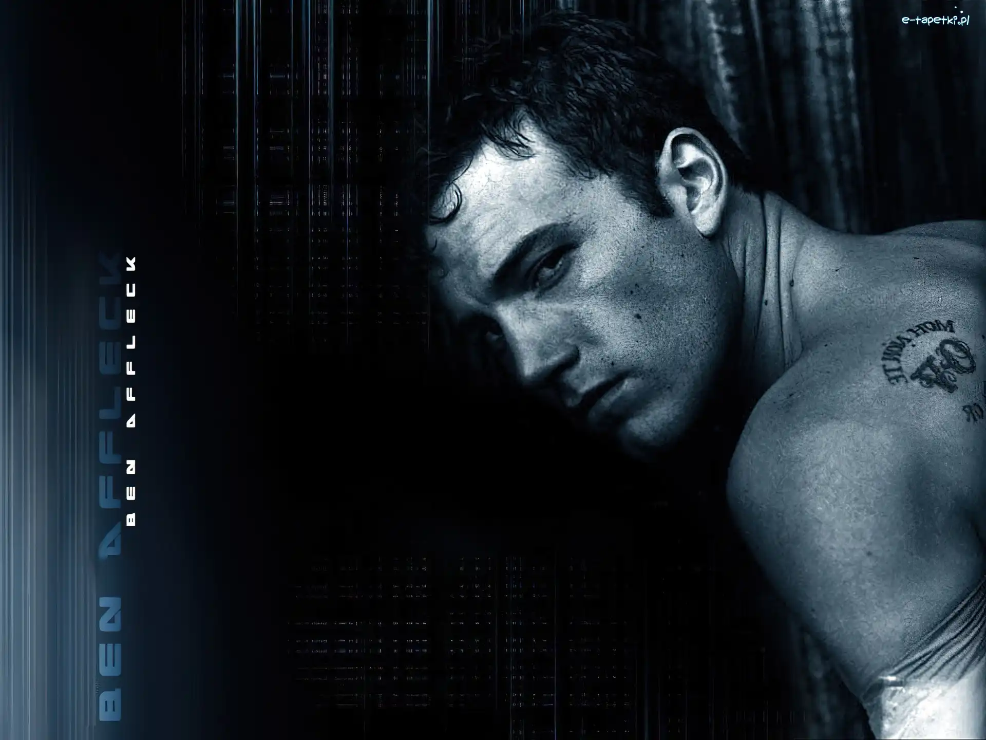 tatuaż, włosy, Ben Affleck