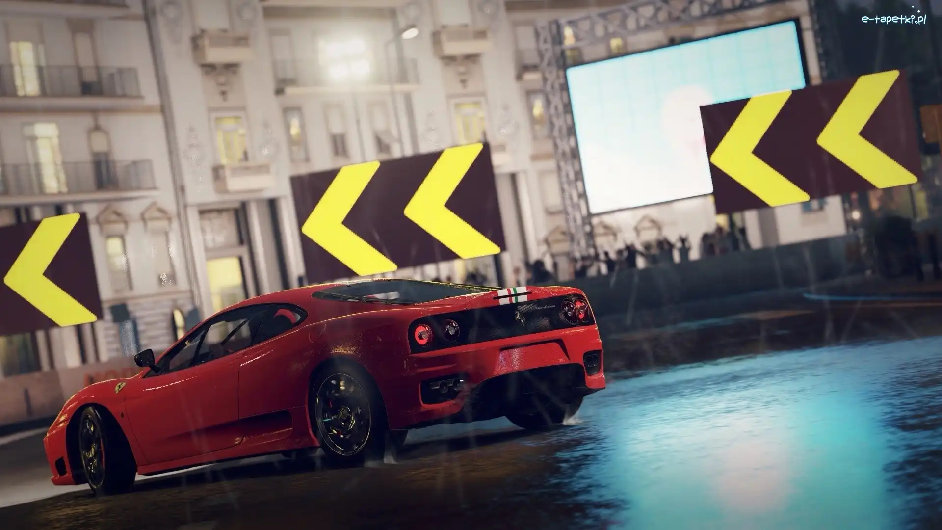 Ferrari, Forza, Czerwony, Samochód