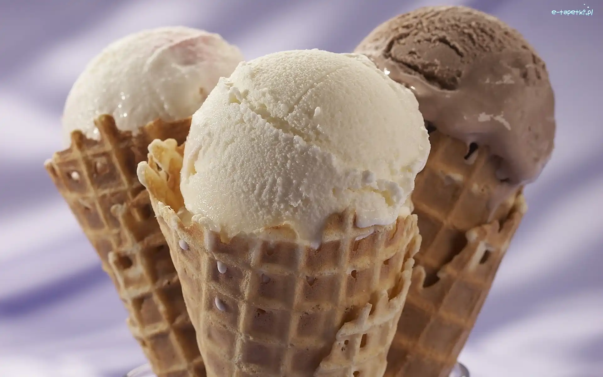 Gałki, Deser, Rożki, Lody