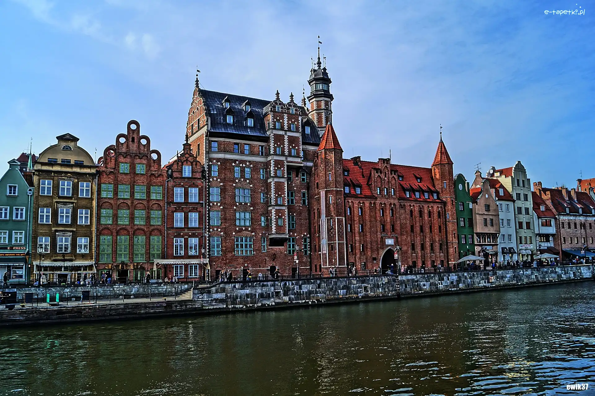 Kamieniczki, Motława, Gdańsk