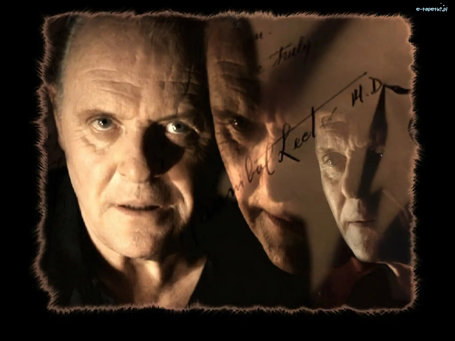 oczy, twarze, Anthony Hopkins