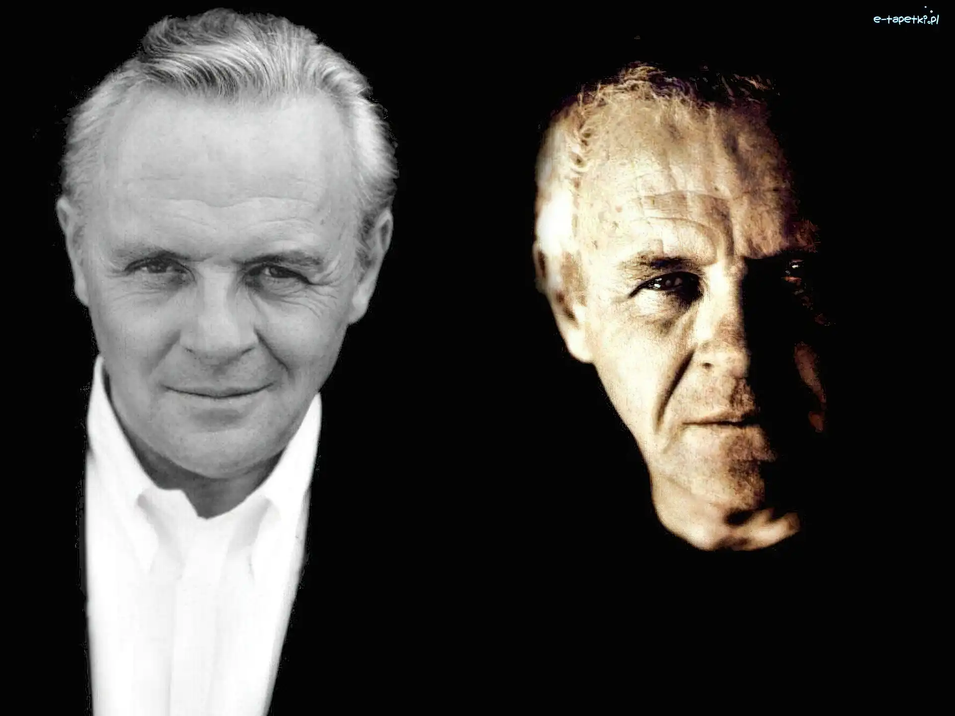 koszula, biała, Anthony Hopkins