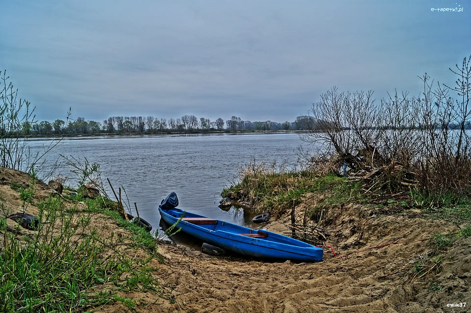 Wisła, Roślinność, Łódka, Rzeka
