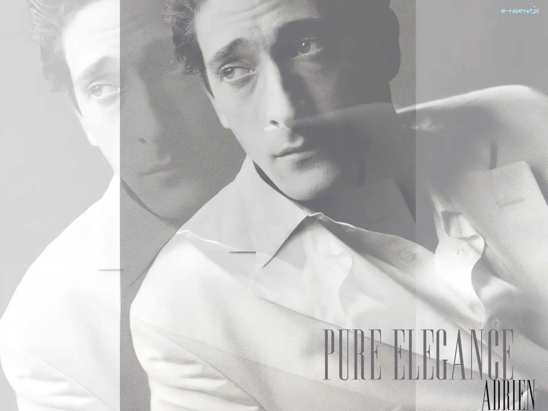 koszula, biała, Adrien Brody