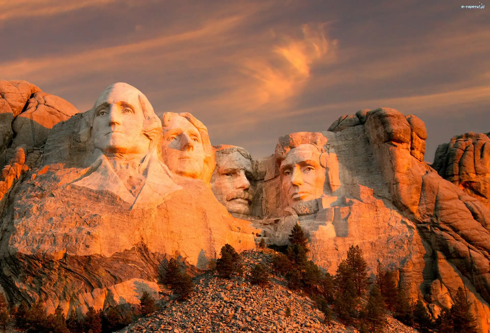 Stany Zjednoczone, Mount Rushmore, Góra, Wykute Twarze, Pomnik