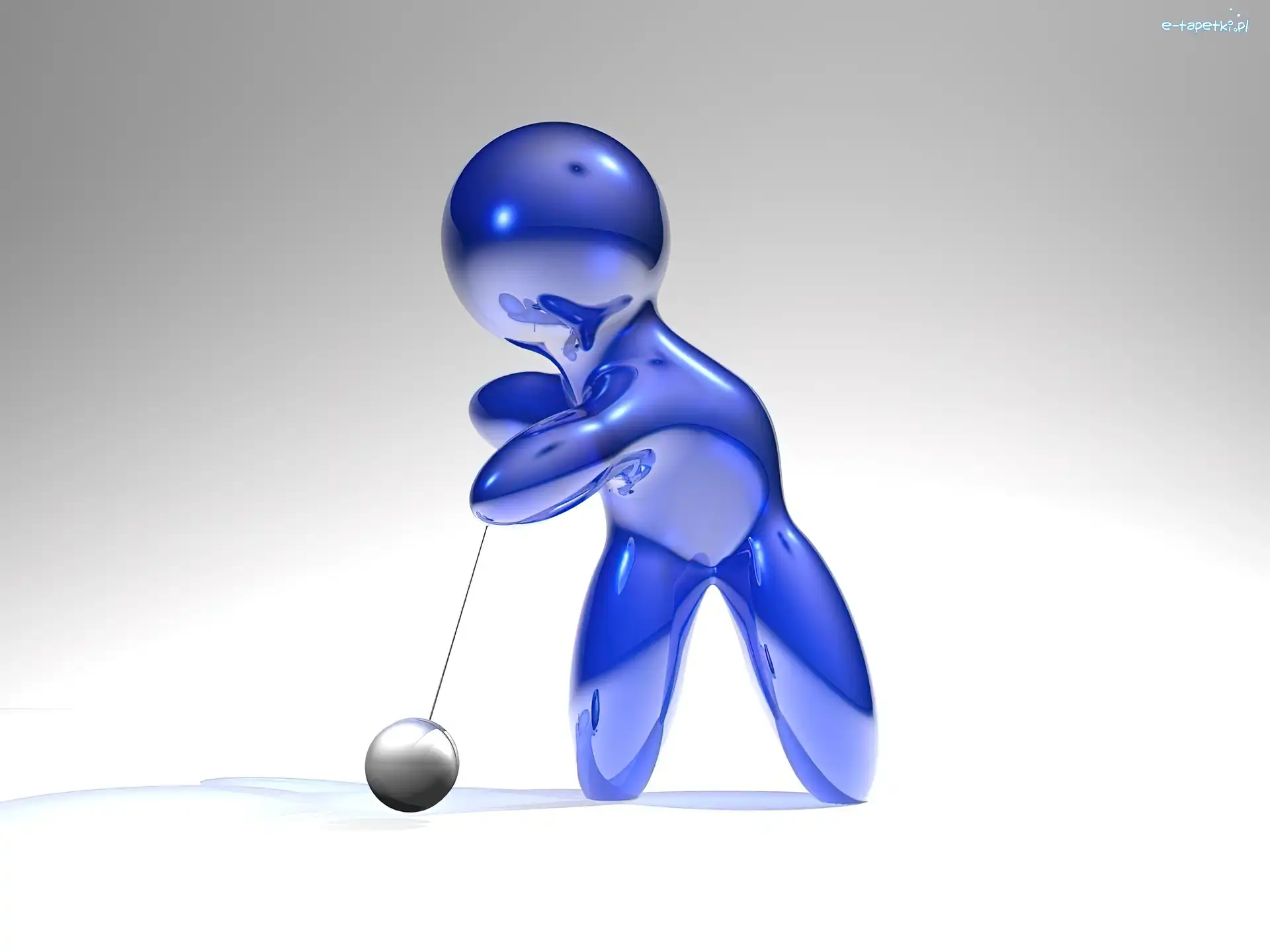Wektorowa, postac, gumowa, 3D