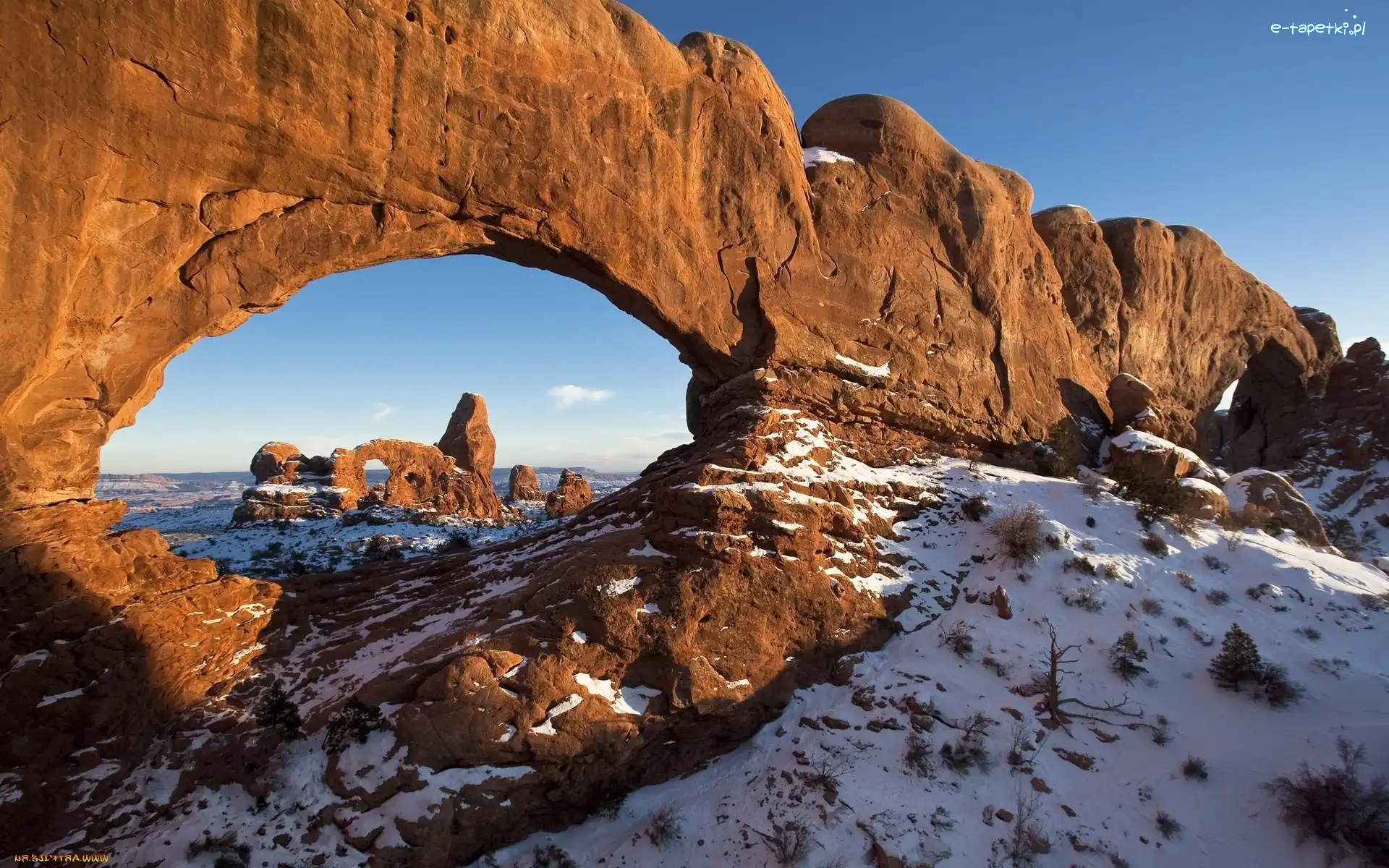 Stan Utah, Formacje, Skalne, Stany Zjednoczone, Park Narodowy Arches, Skały