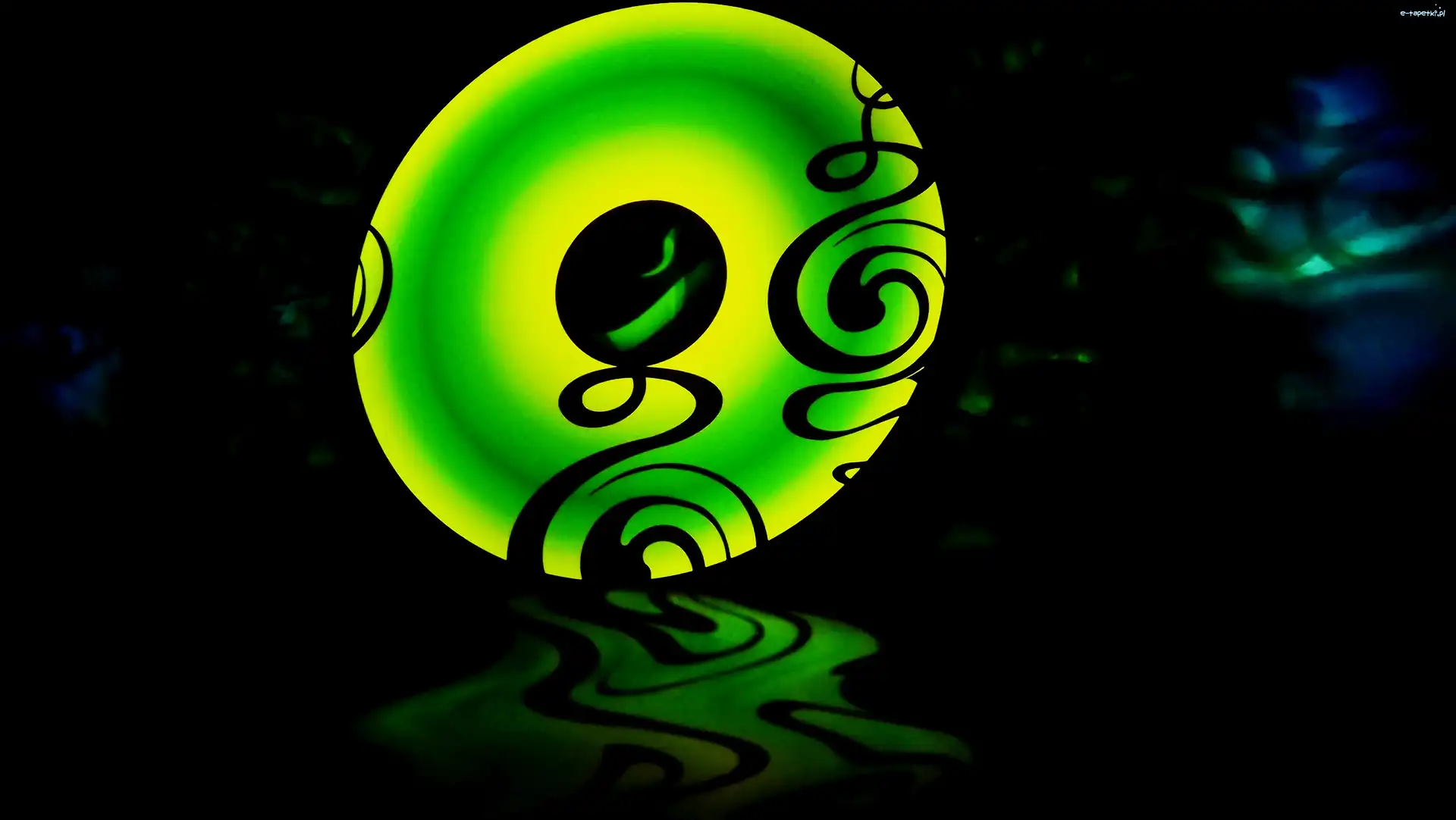Pokaz, Jezioro, Noc, Symbol