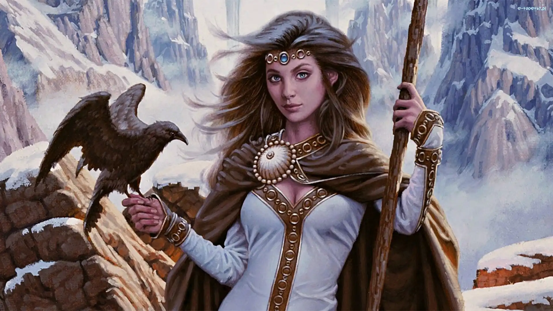 Kobieta, Ptak, Wojownik, Fantasy