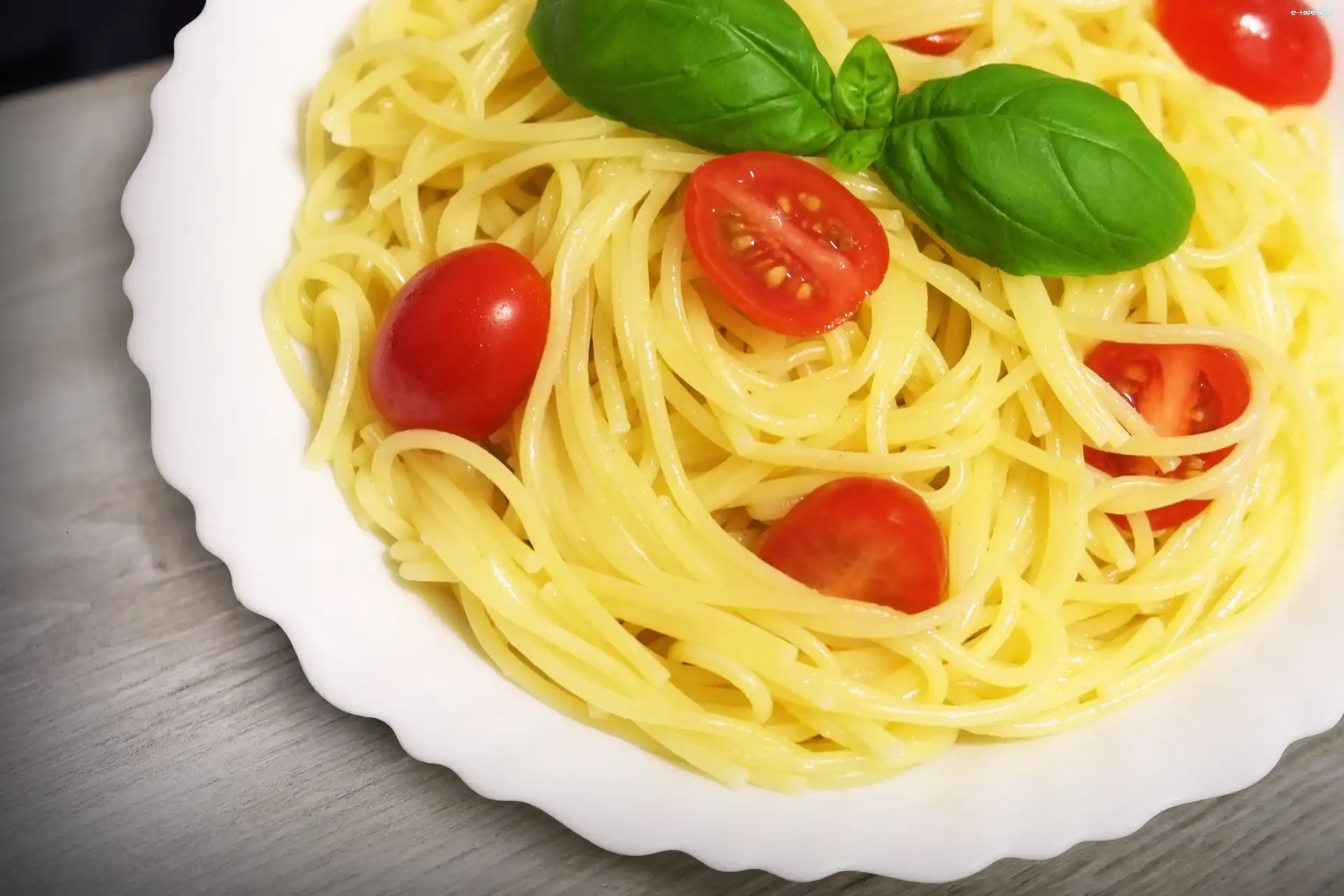 Bazylia, Pomidory, Spaghetti