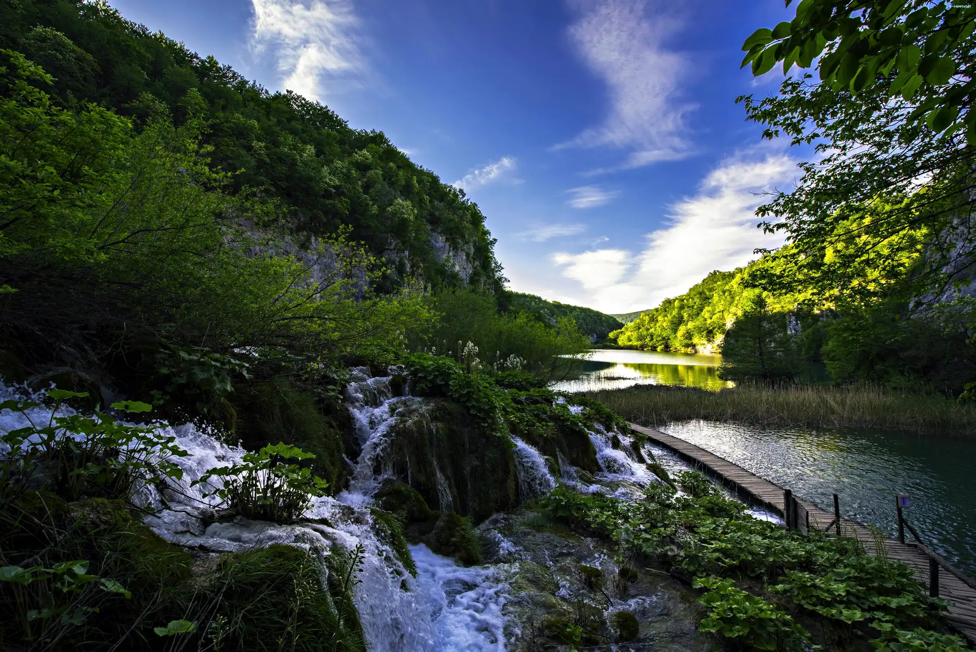 Park Narodowy Plitvice, Potok, Jeziora, Chorwacja
