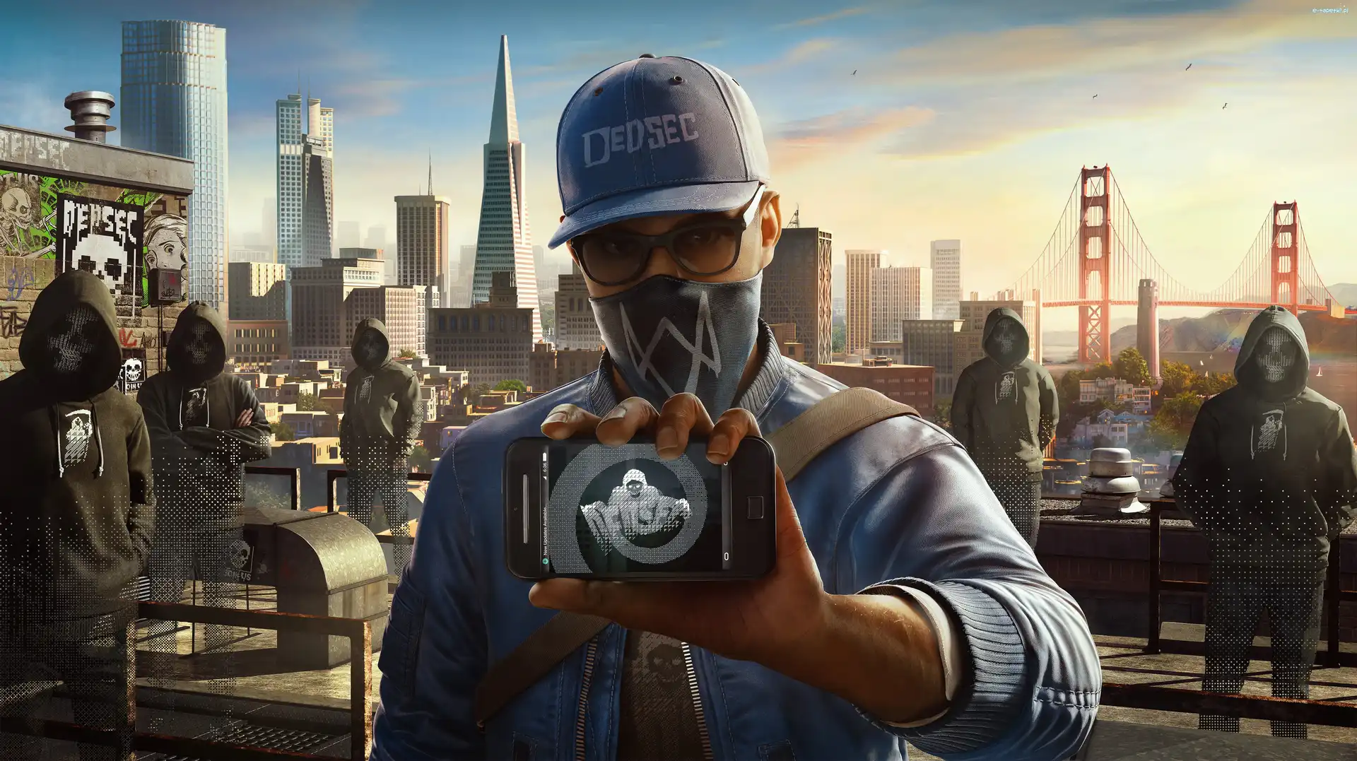 Smartphone, Miasto, DedSec, Watch Dogs 2