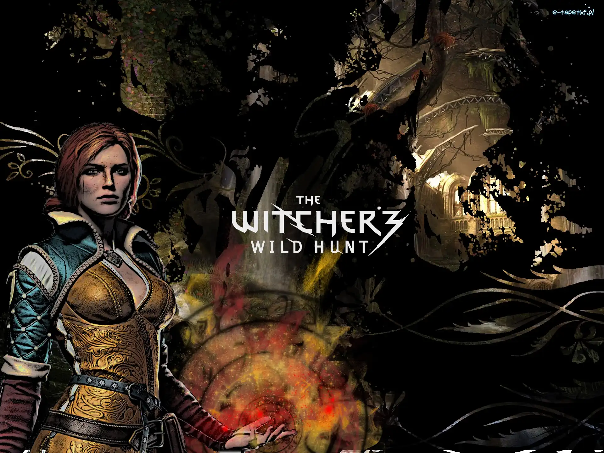 Czarodziejka, Witcher 3, Triss, Witcher, Wiedźmin, Magia, Merigold
