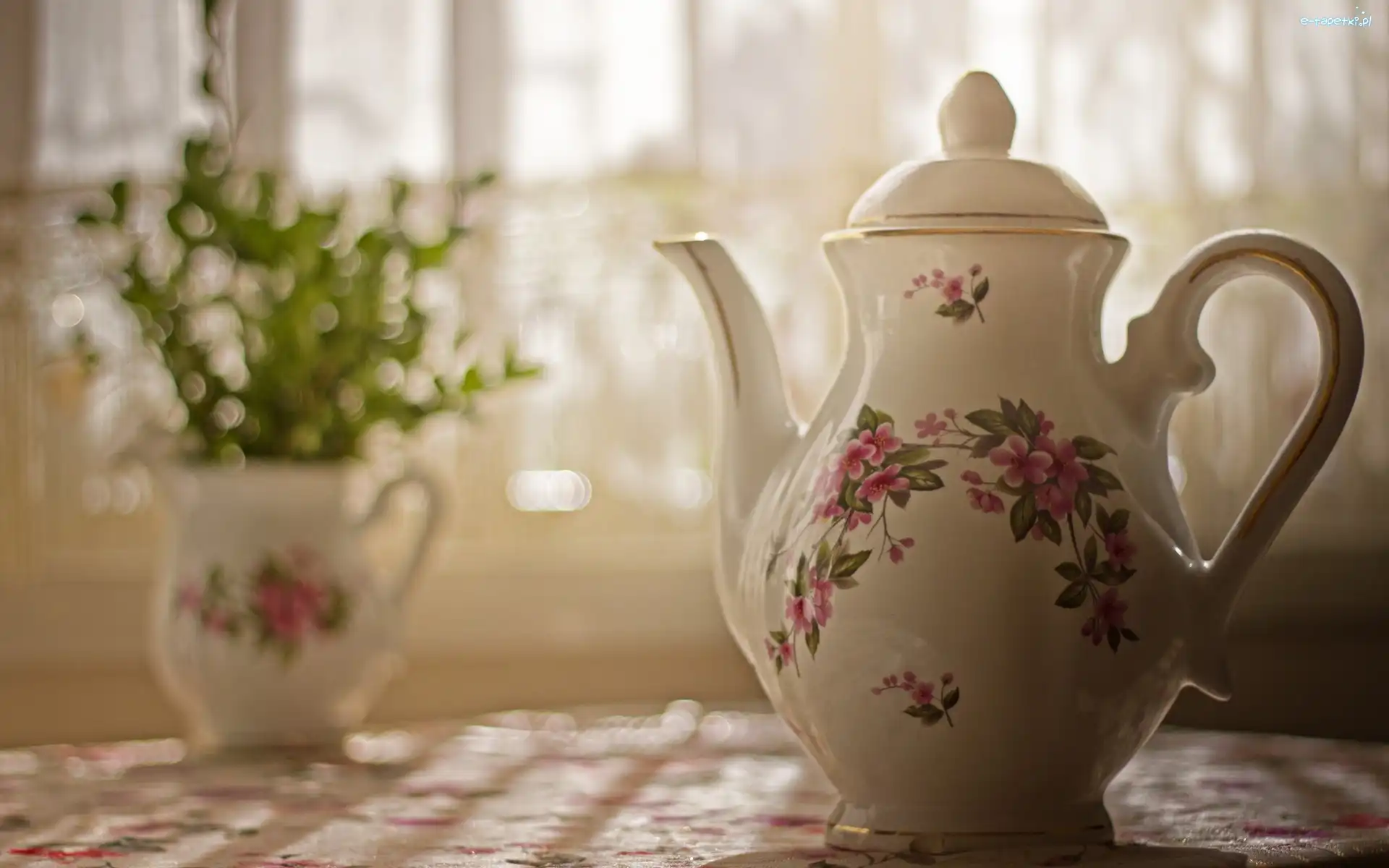 Kwiatowy Wzór, Porcelana, Dzbanek