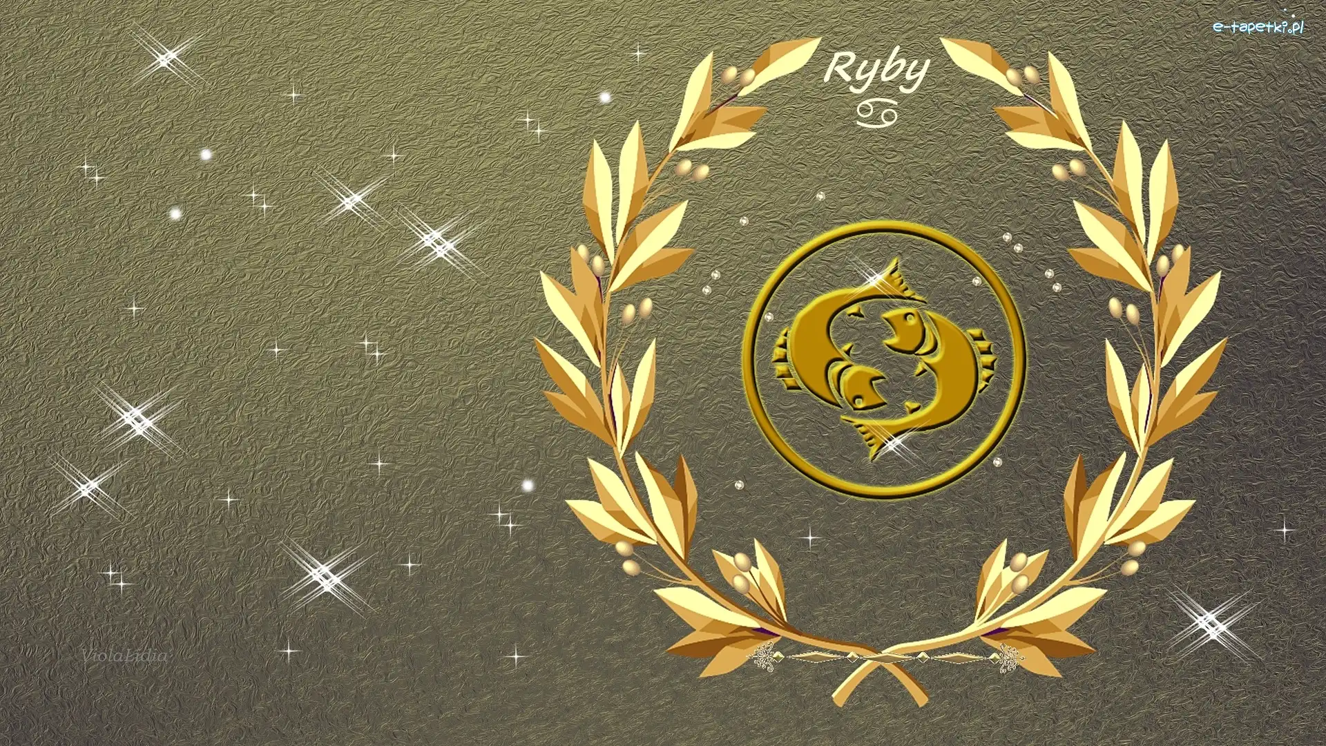 Znak, Ryby, Zodiaku, Grafika