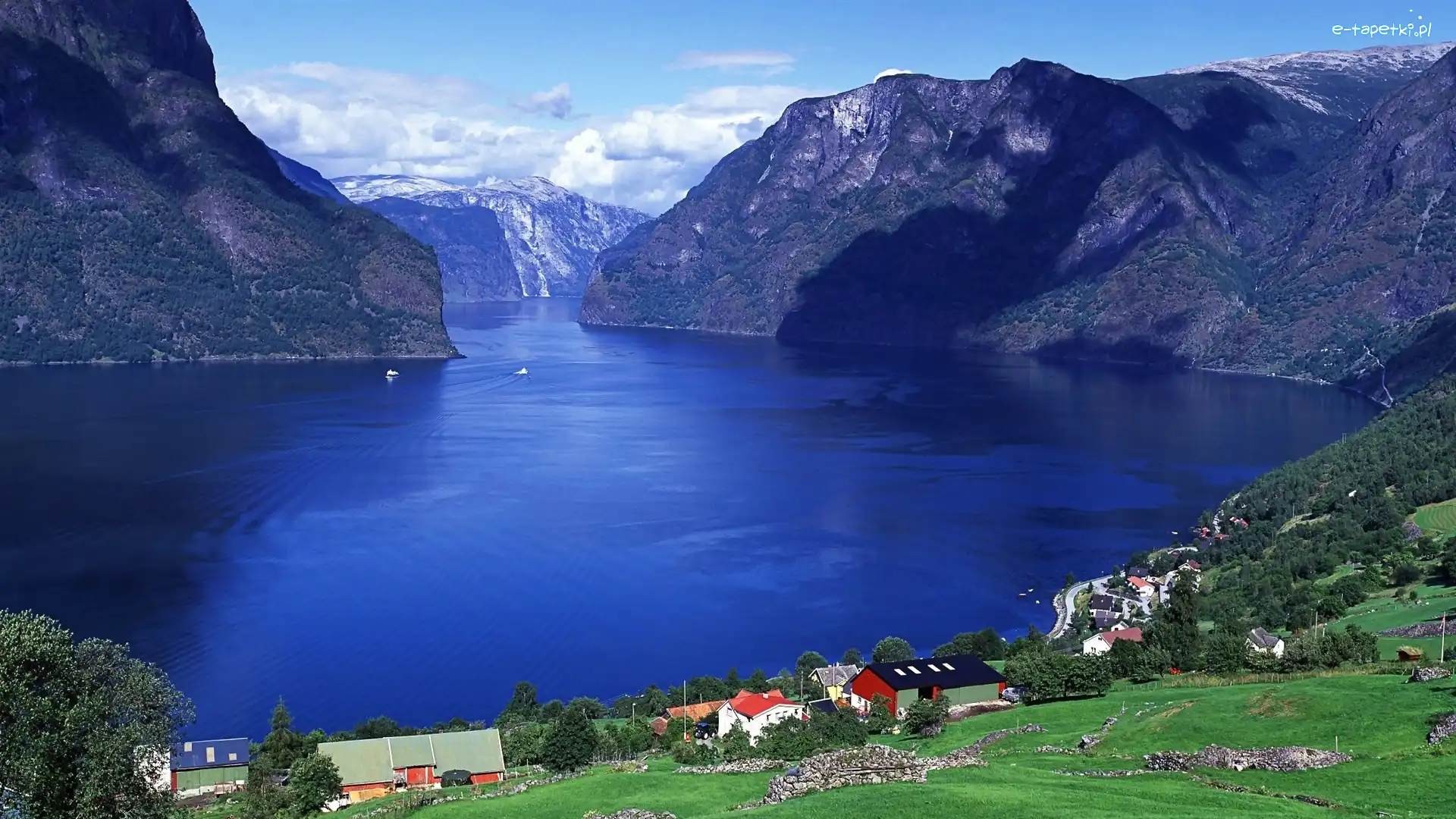 Fiord Sognefjorden, Góry, Norwegia
