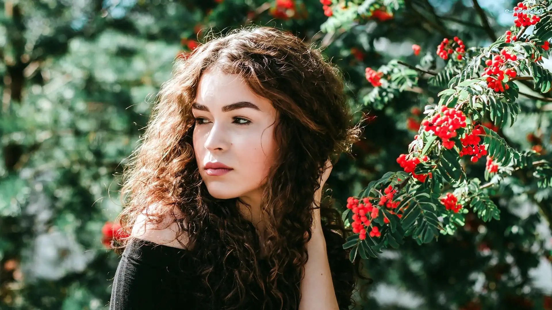 Julija Svidraite, Makijaż, Modelka, Jarzębina, Park