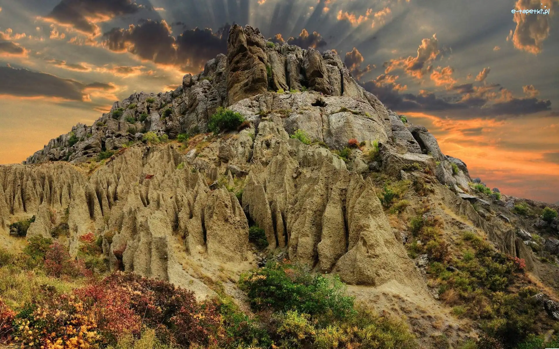 Roślinność, Chmury, Góra