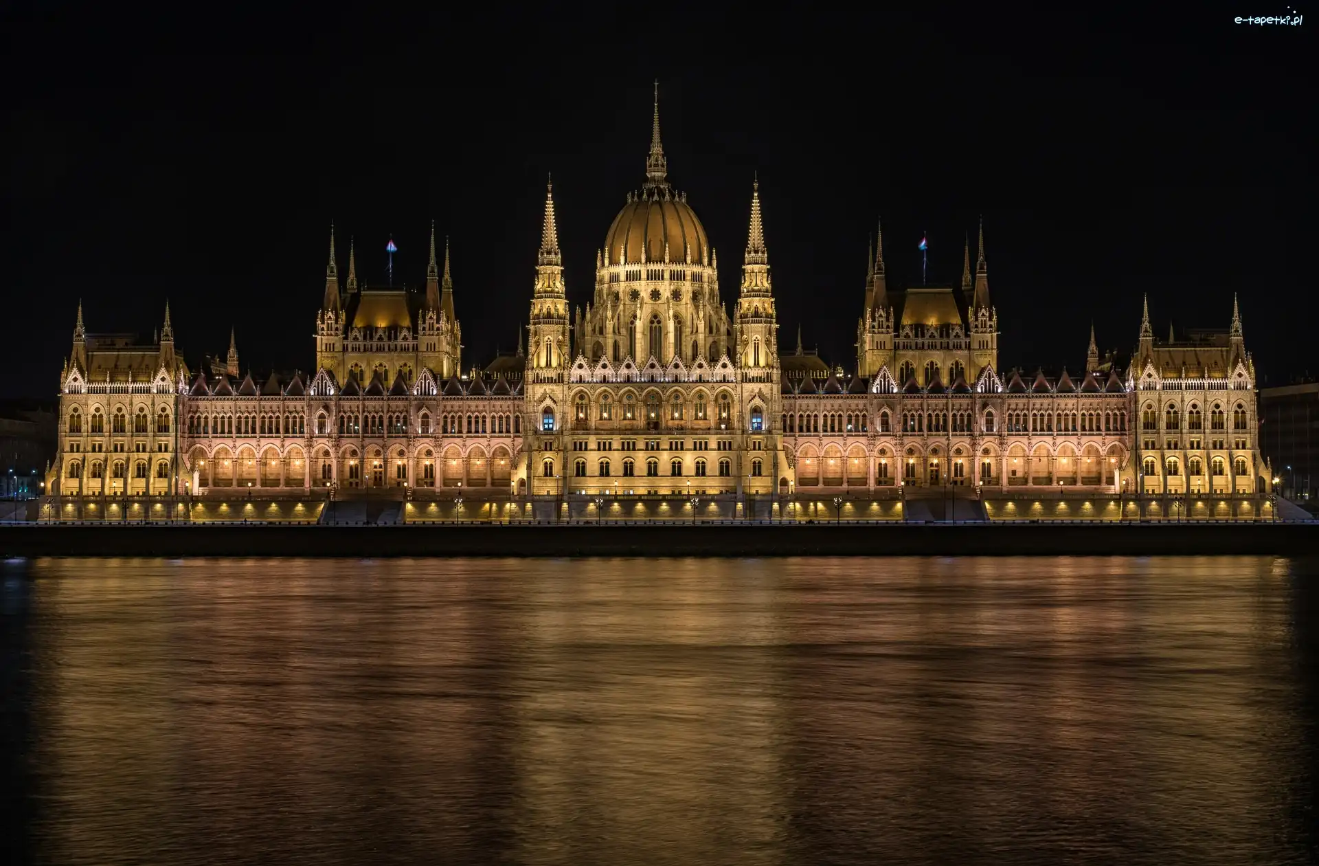 Budapeszt, Noc, Parlament, Węgry